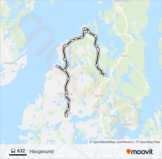 632 Bus Line Map