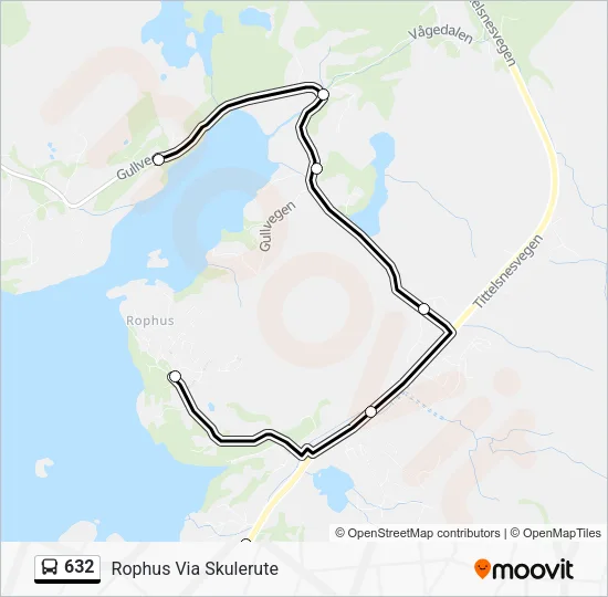 632 Bus Line Map