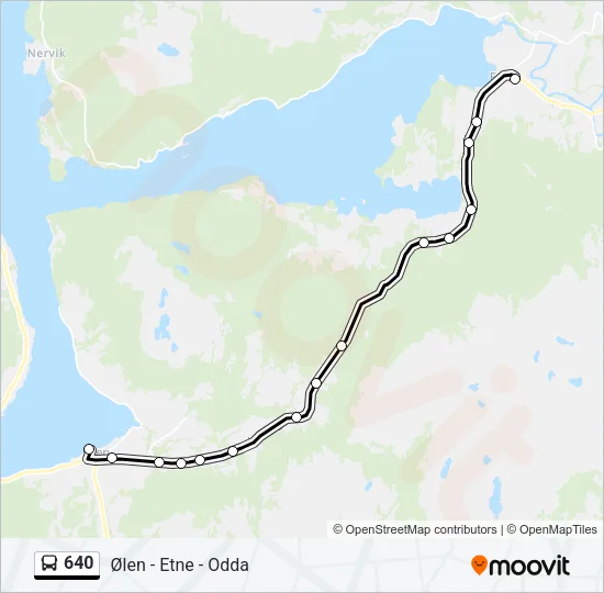 640 Bus Line Map