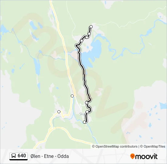 640 Bus Line Map