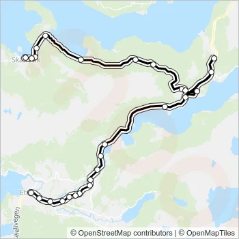 641 Bus Line Map