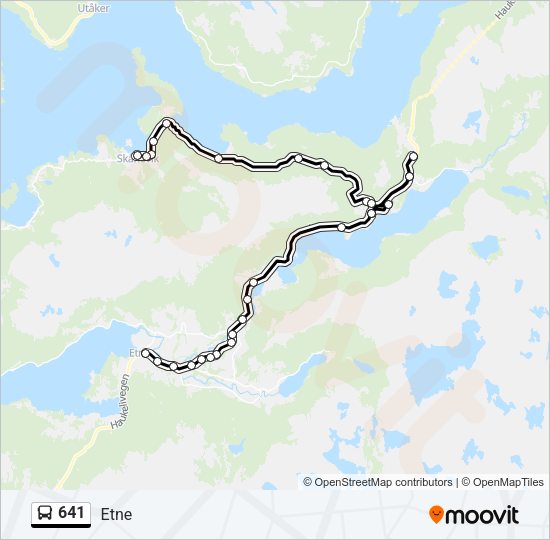 641 Bus Line Map