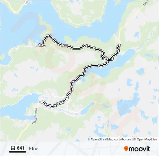 641 Bus Line Map