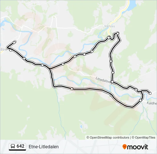 642 Bus Line Map