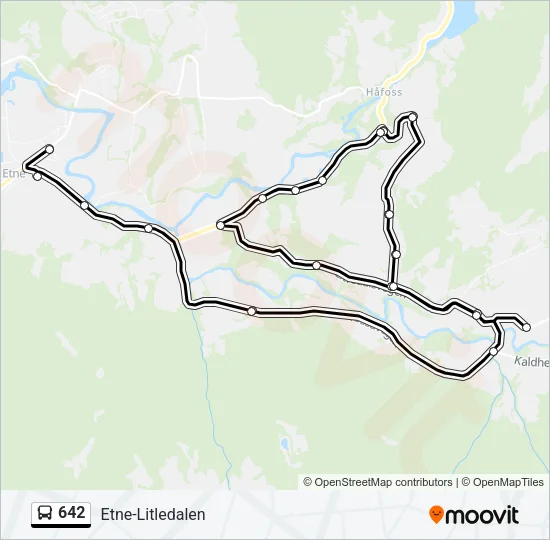 642 Bus Line Map
