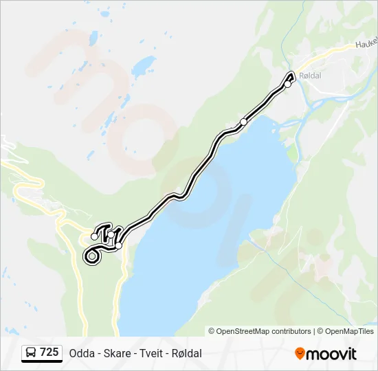 725 Bus Line Map