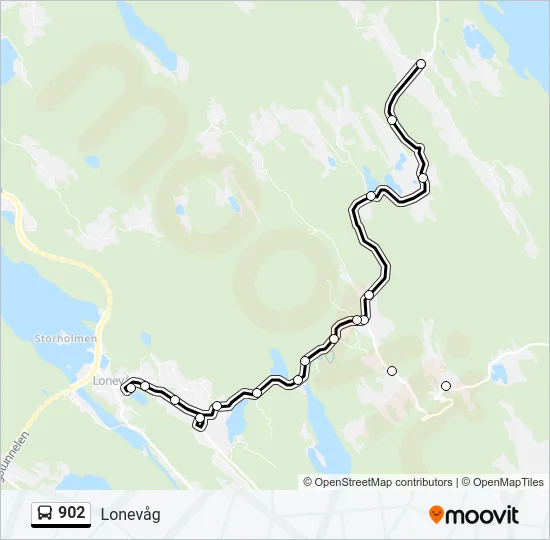 902 Bus Line Map