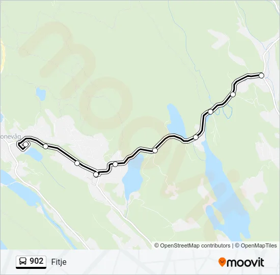 902 Bus Line Map