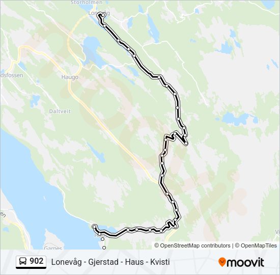 902 Bus Line Map