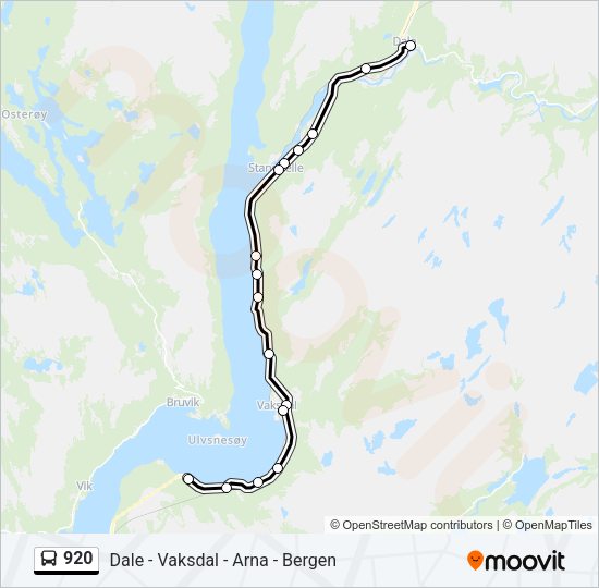 920 Bus Line Map