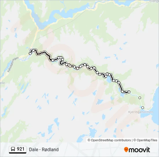 921 Bus Line Map