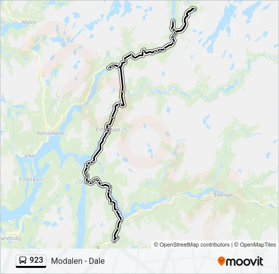 923 Bus Line Map