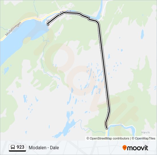 923 Bus Line Map