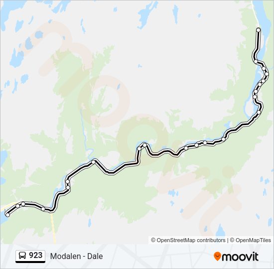 923 Bus Line Map
