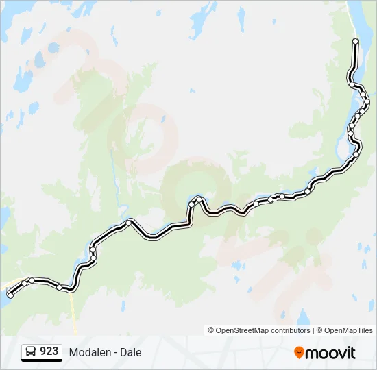 923 Bus Line Map