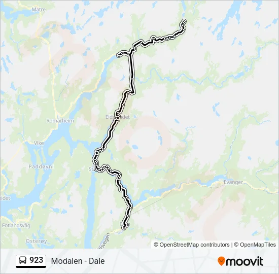 923 Bus Line Map