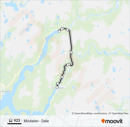 923 Bus Line Map