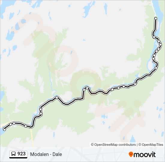 923 Bus Line Map