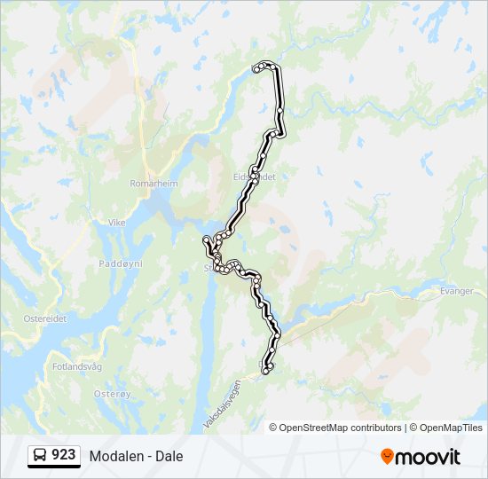 923 Bus Line Map