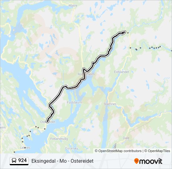 924 Bus Line Map