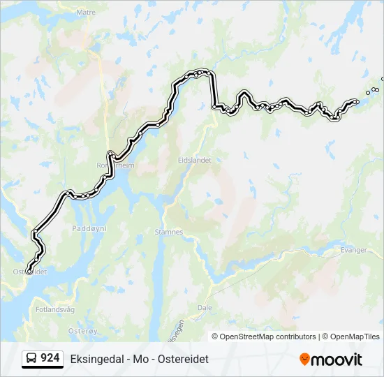 924 Bus Line Map