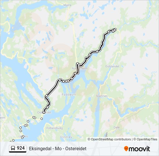 924 Bus Line Map