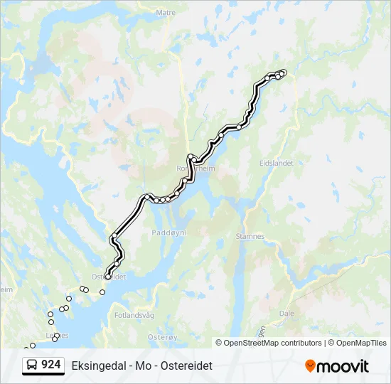 924 Bus Line Map