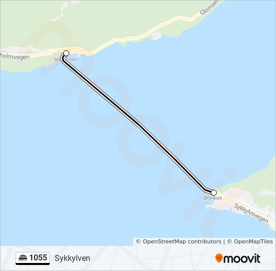 1055 ferry Line Map