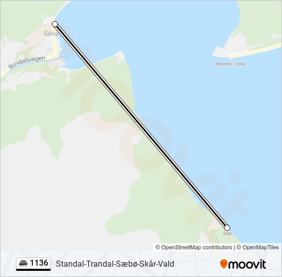 1136 ferry Line Map