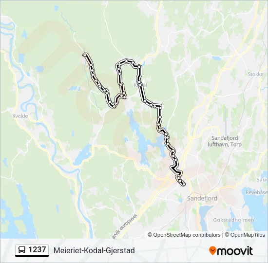 1237 Bus Line Map