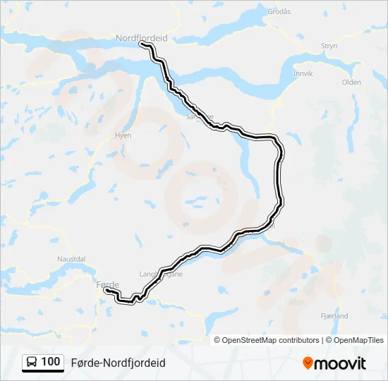 100 Bus Line Map