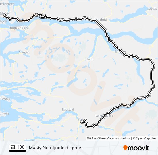 100 Bus Line Map