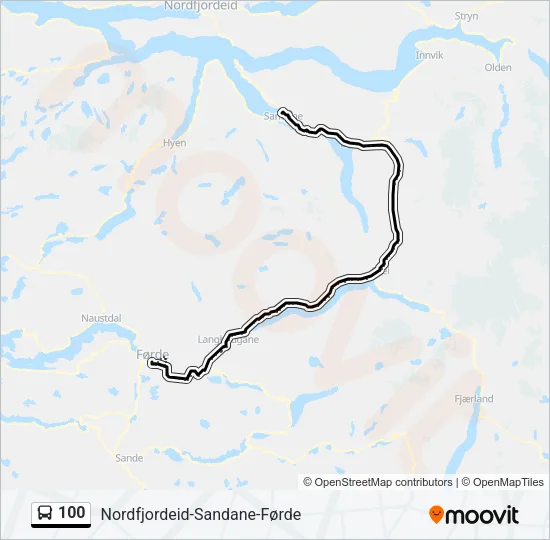 100 Bus Line Map