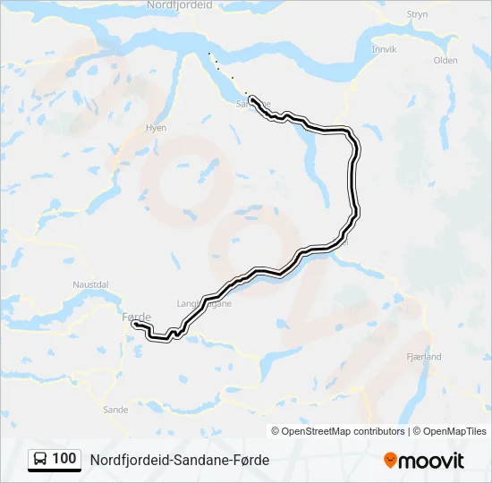 100 Bus Line Map