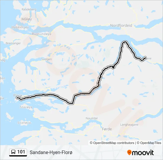 101 Bus Line Map