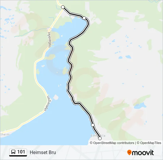 101 Bus Line Map