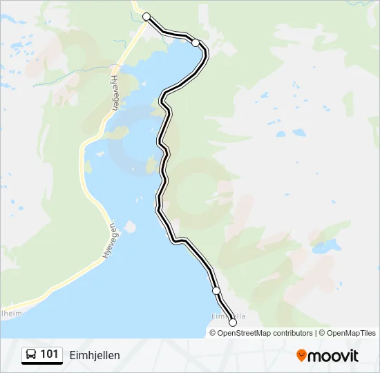 101 Bus Line Map