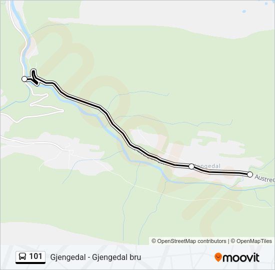 101 Bus Line Map