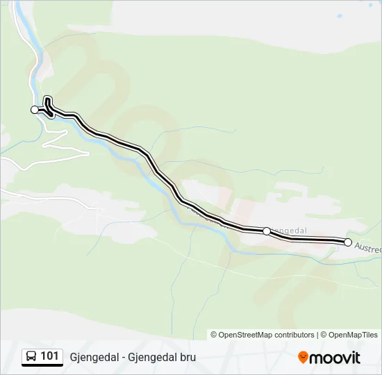 101 Bus Line Map