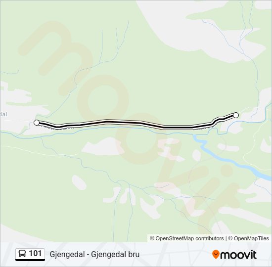 101 Bus Line Map