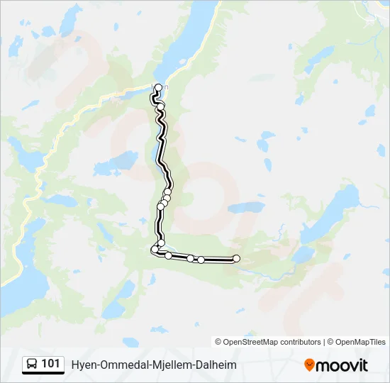 101 Bus Line Map