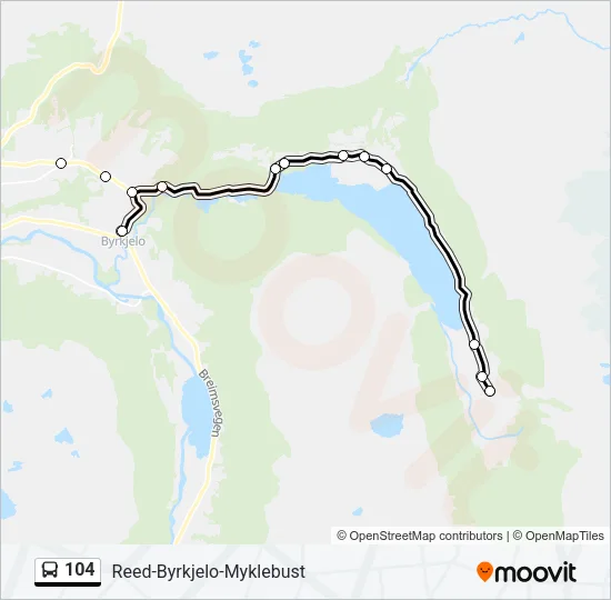 104 Bus Line Map