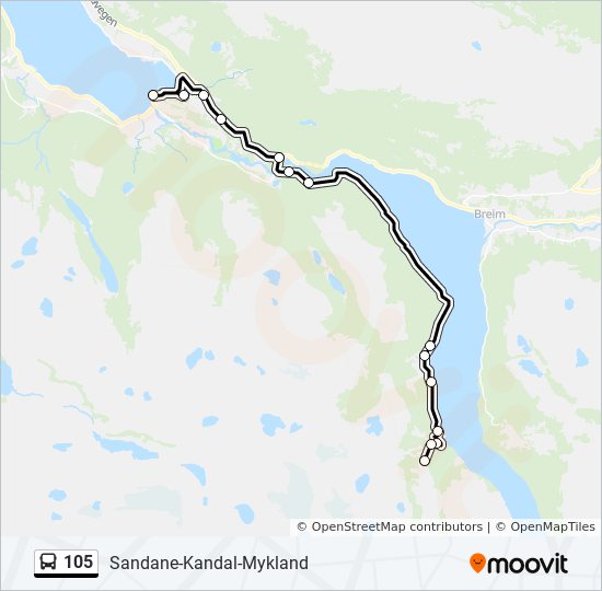 105  Line Map