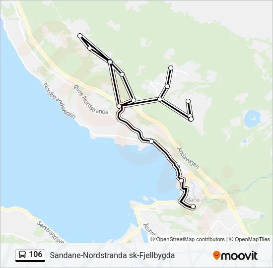 106 Bus Line Map