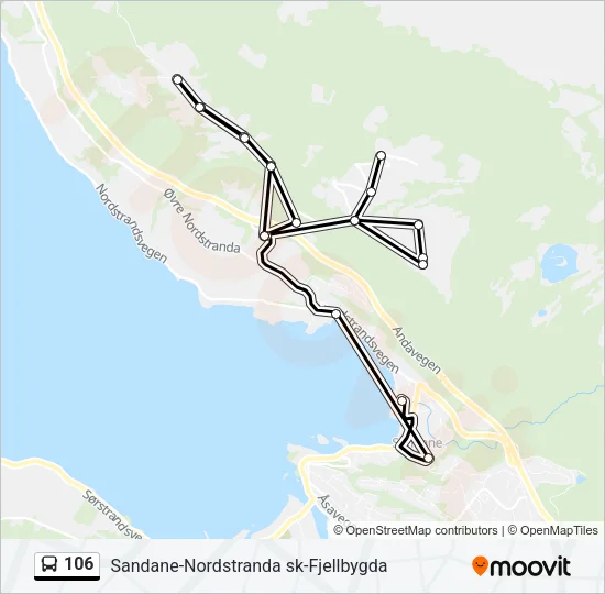 106 Bus Line Map