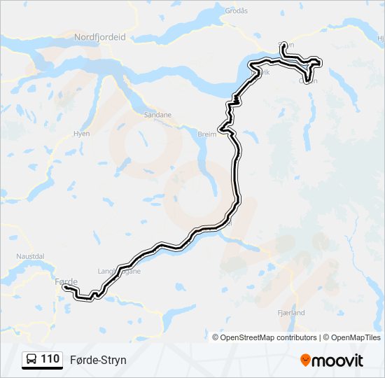 110 bus Line Map