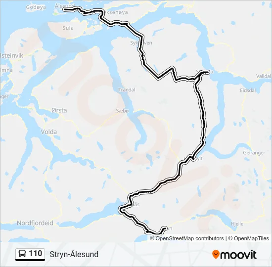 110 Bus Line Map