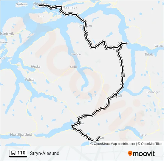 110 Bus Line Map