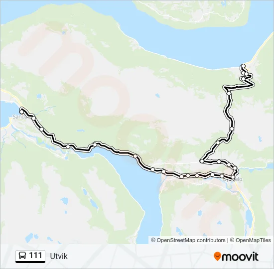 111  Line Map