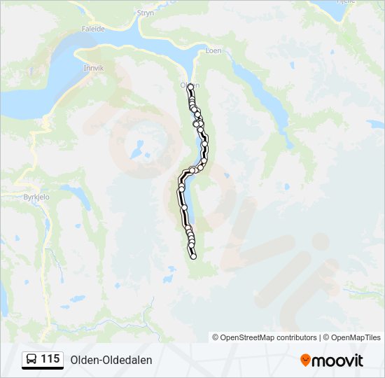 115 Bus Line Map